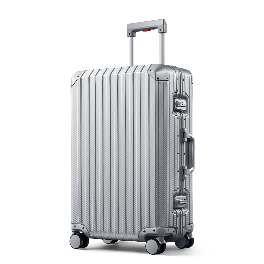 Platinum Voyage Aluminium Suitcase Silver