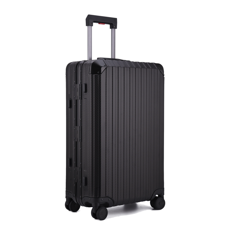 Platinum Voyage Aluminium Suitcase Black