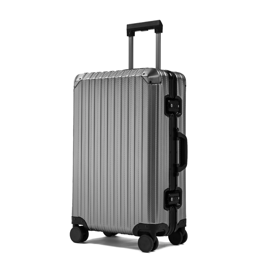 Platinum Voyage Aluminium Suitcase Gray